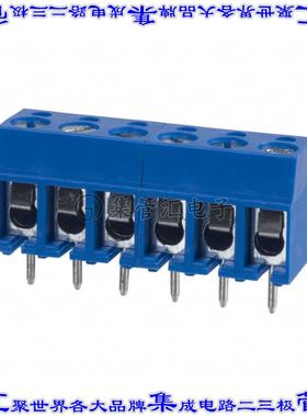 OSTTA064163 线对板连接器6POS接线端子5.08mm通孔水平带板