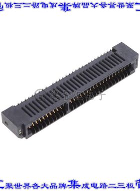 MECF-30-01-L-DV-WT-K-TR 卡边缘连接器60POS母头2排1.27mm黑色镀