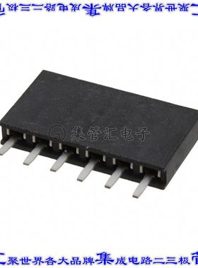 M20-7820646 针座连接器6POS插座2.54mm母形插口通孔直针锡