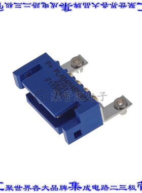 PLA04M4BN0A1 背板连接器4POS接头公引脚5mm通孔直角蓝色
