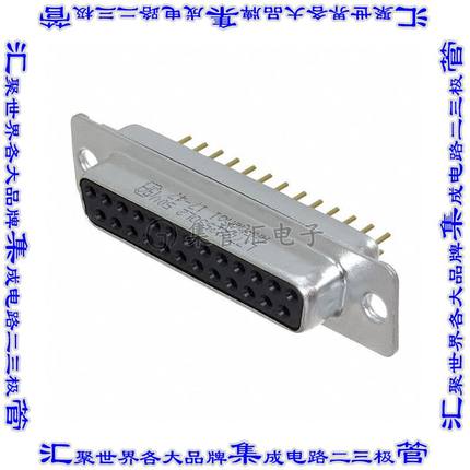 L77DB25SOL2 连接器25POS插座母插口2排D-Sub通孔