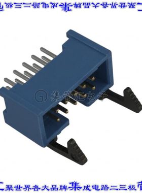 2-1761713-3 针座连接器10POS接头2排2.54mm公形插针通孔直针镀金