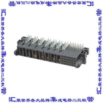 10106264-7006001LF 背板连接器31POS插座母插口4排2.54mm板边缘