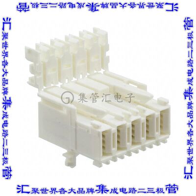 1534072-5 矩形连接器5POS插座5mm扁销天然色IDC锡自由悬挂