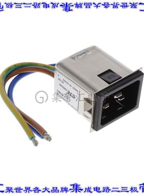 20SRBS8-X 电源接入连接器3POS插座公型片状插脚IEC320-C20面板安