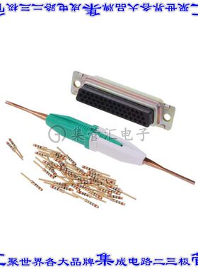 204517-3 连接器44POS插头公引脚3排D-Sub高密度面板安装