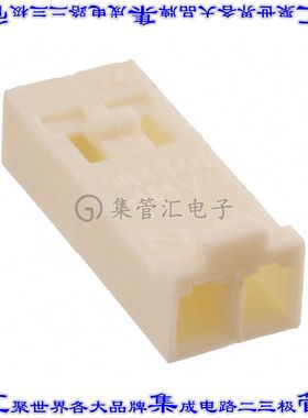 928205-2 矩形连接器外壳2POS插座2.54mm母形插口天然色自由悬挂