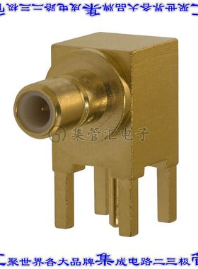 414026-2 同轴连接器SMB插座公插针焊接50欧姆通孔直角