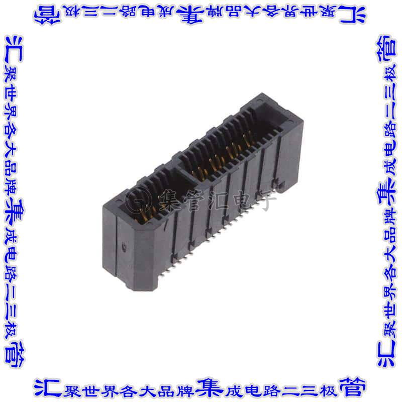 HSEC8-112-01-L-DP-A-K 卡边缘连接器24POS母头2排0.8mm黑色镀金