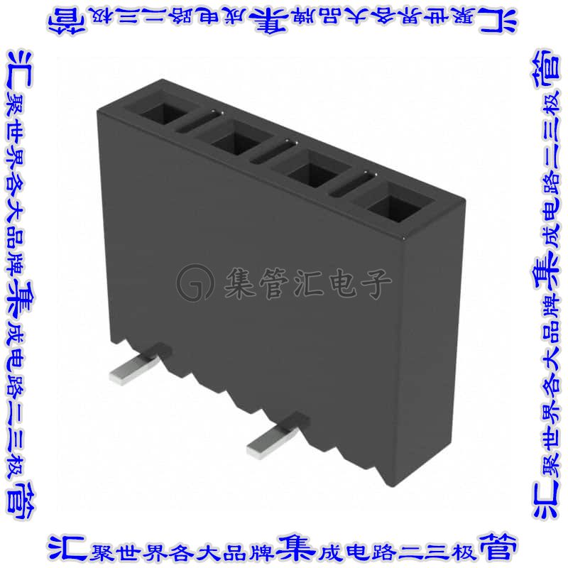 SSM-104-L-SV-P-TR 针座连接器4POS插座2.54mm母形插口表贴SMD镀
