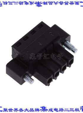 1771282 端子块连接器4POS插头母插口3.5mm黑色自由悬挂