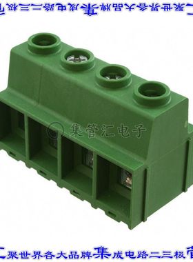 1986713-4 线对板连接器4POS接线端子15mm通孔水平带板