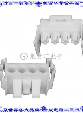 770026-1 矩形连接器外壳4POS插座白色面板安装