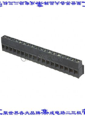 1-796949-8 线对板连接器18POS接线端子5.08mm通孔水平带板