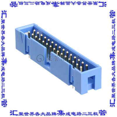 3-1761603-0 针座连接器30POS接头2排2.54mm公形插针通孔直针镀金