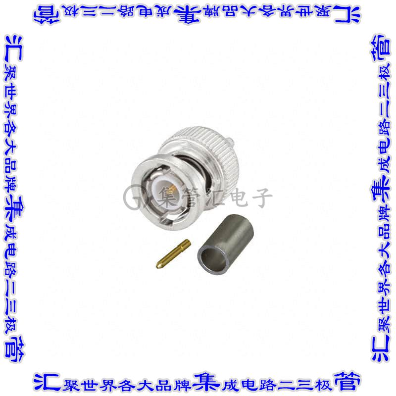 51S107-802N5 同轴连接器BNC插头公引脚压接50欧姆自由悬挂