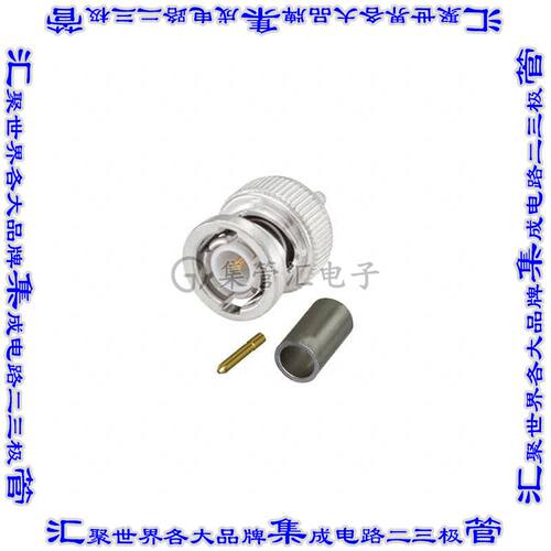51S107-802N5 同轴连接器BNC插头公引脚压接50欧姆自由悬挂