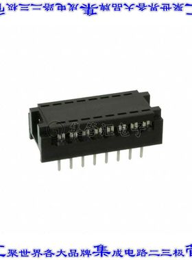 ADIP 16Z-LC 连接器16POS带状电缆DIP针座2排1.27mm通孔IDC黑色