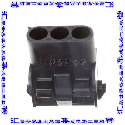 1-480701-9 矩形连接器外壳3POS插座黑色面板安装