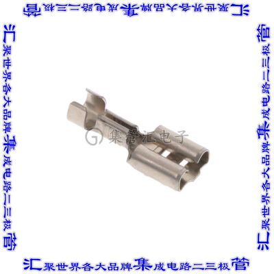 4-1377174-6 快速连接器端子母头6.35mm压接13.5-17AWG