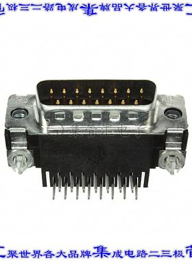 5747833-4 连接器15POS插头公引脚2排D-Sub通孔直角