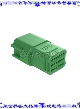 ATV04-18PC 矩形连接器外壳18POS插座3排公形引脚绿色自由悬挂