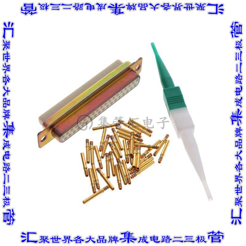M24308/2-9F 连接器37POS插座母插口2排D-Sub面板安装