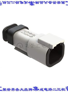 ATM04-4P-SR01WT 矩形连接器外壳4POS插座2排公形引脚白色自由悬
