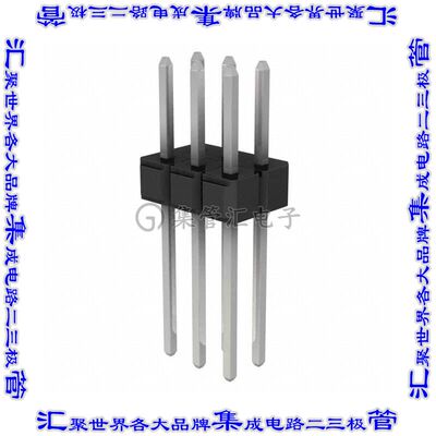 929836-03-03 针座连接器6POS接头2排2.54mm公形插针通孔直针锡