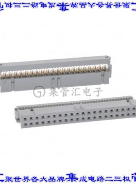 71600-140LF 矩形连接器40POS插座2排2.54mm母插口灰色IDC镀金自