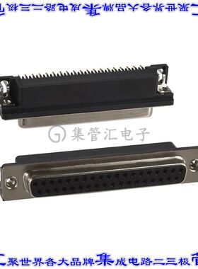 182-037-213R531 连接器37POS插座母插口2排D-Sub面板安装通孔直