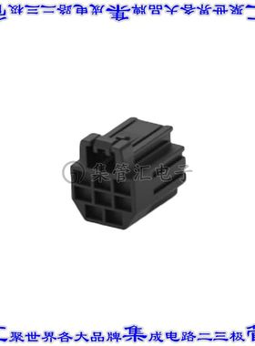 1-2366515-8 矩形连接器外壳8POS插座3排母形插口黑色自由悬挂