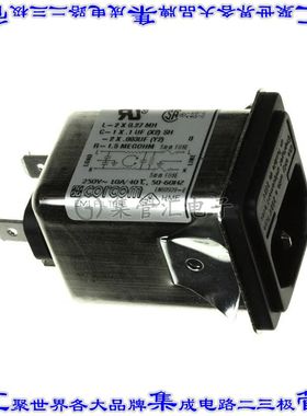 1609117-8 电源接入连接器3POS插座公插片模块IEC320-C14面板安装