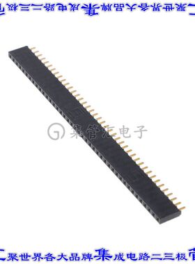 SSW-141-21-G-S 针座连接器41POS插座2.54mm叉状通孔直针镀金