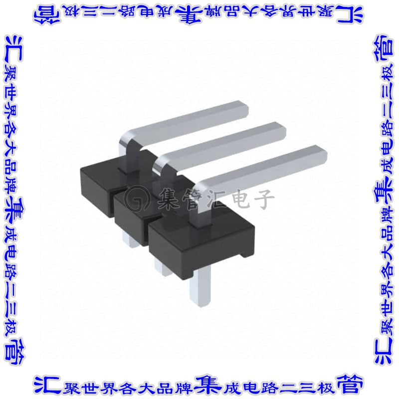 HPM-03-02-T-S-RA 针座连接器3POS接头5.08mm公形插针通孔直角锡