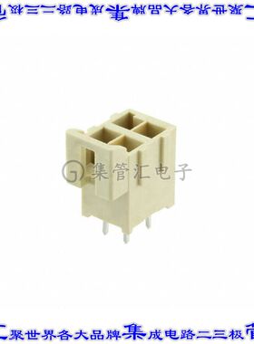 1722982304 针座连接器4POS接头2排3.5mm公形插针通孔直针镀金