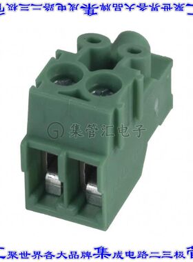 1984015 端子块连接器2POS无罩接头的插头3.5mm绿色自由悬挂