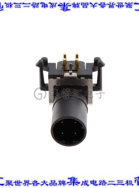 MSDS-04PMMR-EE0001 圆形连接器4POS插座公形引脚焊接镀金通孔直