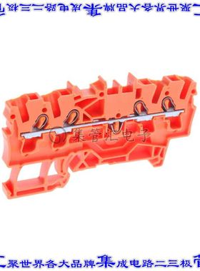 2002-1402 端子块连接器4POS馈通式5.2mm橙色12-18AWG