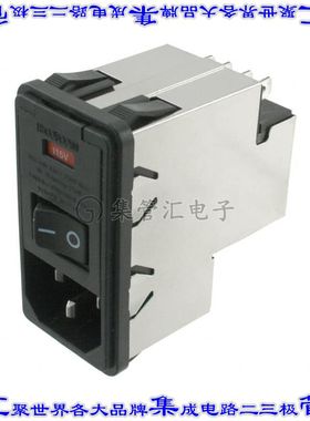 3-6609951-6 电源接入连接器3POS插座公插片模块IEC320-C14面板安