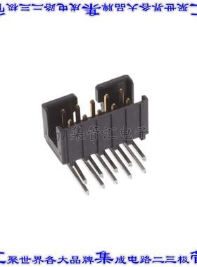 1-2842168-0 针座连接器10POS接头2排2mm公形插针通孔直角镀金