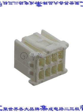 513530800 0513530800矩形连接器外壳8POS插座2排2mm母形插口白色