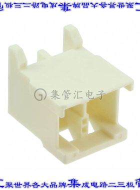 2-2232876-1 针座连接器2POS接头6mm公形插针通孔直针锡