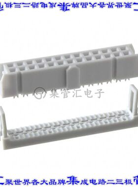 AWP 26-7540-T 矩形连接器26POS插口2排2.54mm母插口灰色IDC锡自