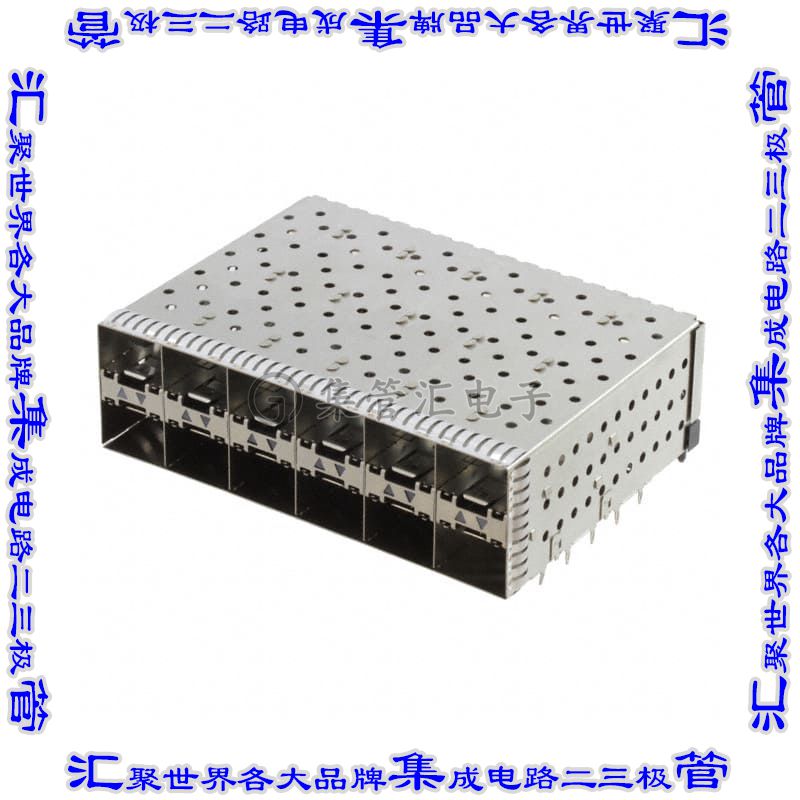 2007562-6 插拔式连接器240(20x12)插座成组(2x6)SFP+通孔直角压