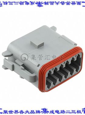 DT06-12SA-B016 矩形连接器外壳12POS插头2排母形插口灰色自由悬