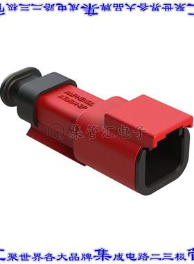 ATM04-2P-SR01RD 矩形连接器外壳2POS插座公形引脚红色自由悬挂