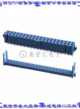 2-1658526-1 矩形连接器40POS插座2排2.54mm母插口蓝色IDC镀金自