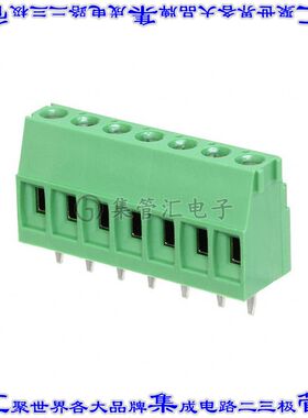 284392-7 线对板连接器7POS接线端子3.81mm通孔水平带板