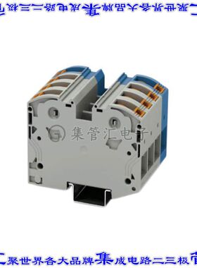 3212069 端子块连接器4POS馈通式2排48.0mm蓝色灰色2-14AWG